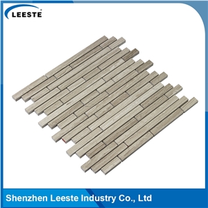 Manufacturers Sale Design Linear Pattern White Oak Marble Tile