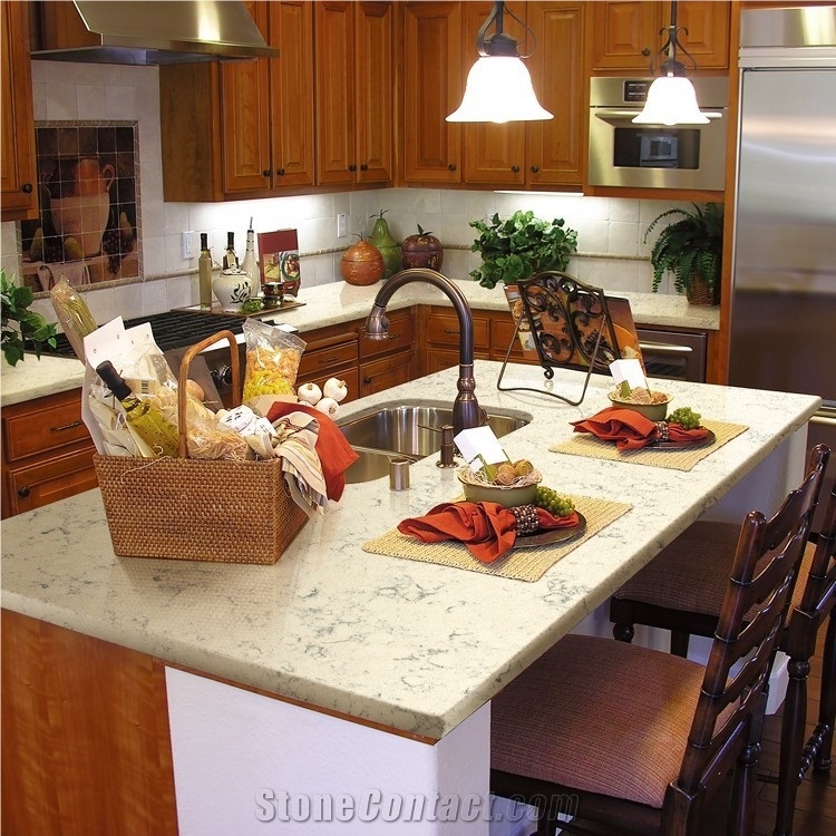 Chinese Quartz Stone Countertops Surface for Kitchen