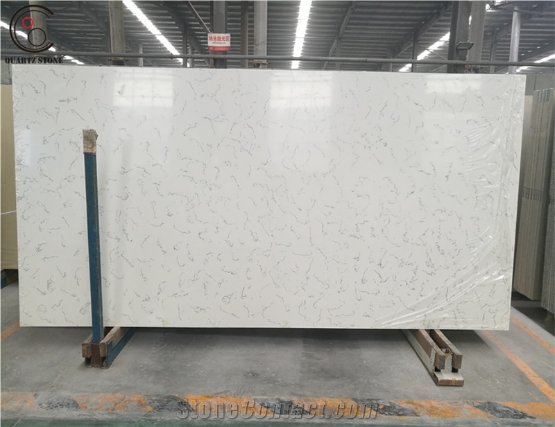 Latest Design Carrara Marble Quartz Stone Slabs in Hot Sale Shandong
