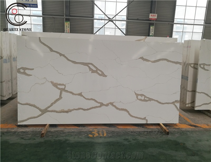 Wholesale Price Latest Design Calacatta Marble Quartz Slab