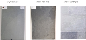 Brazil Grey/Green Slate Tiles