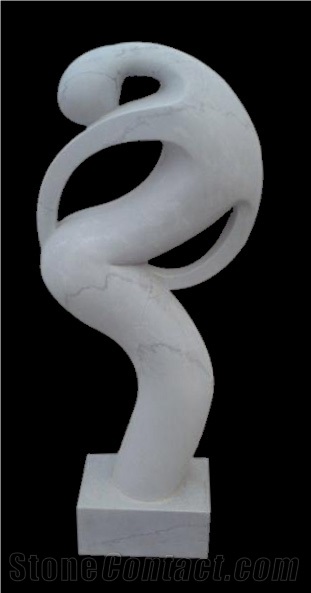 Abstract Carving Handmade Sculpture Animal Indoor Marble