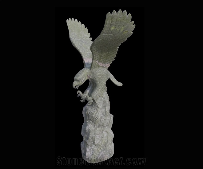 Animal Marble Hand Carved Sculpture White Art Design, Hunan White Marble Art Design