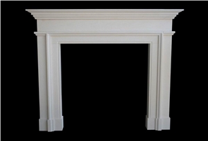 Beautiful Marble White Marble Stone Sculpture Western Style Fireplace