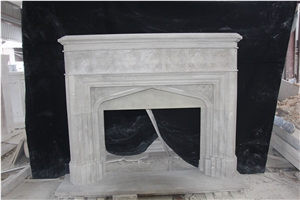 Beige Sandstone Mark Bryan Fireplace Mantles,Fireplace Surround