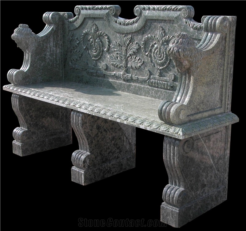 Bench and Table/Stone Outdoor Furniture