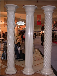 Column Marble Stone Handcarved Mantel Indoor Outdoor
