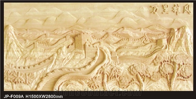 Customized Beige Sandstone Panels Relieves,Sandstone High Relief Carving