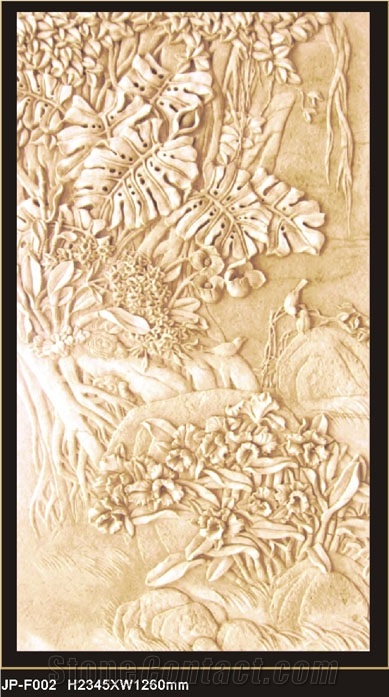 Customized Beige Sandstone Panels Relieves,Sandstone Relief Carving