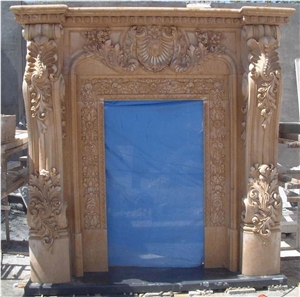 Door Surroundmarble Stone Handcarved Mante Column Marble