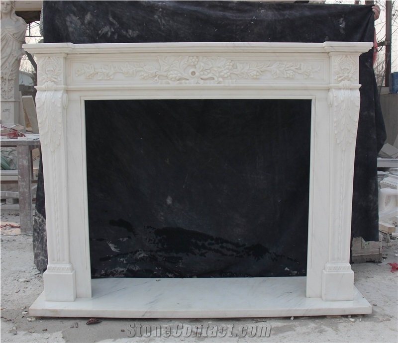 Fangshan White Fireplace Surrounds Factory Direct