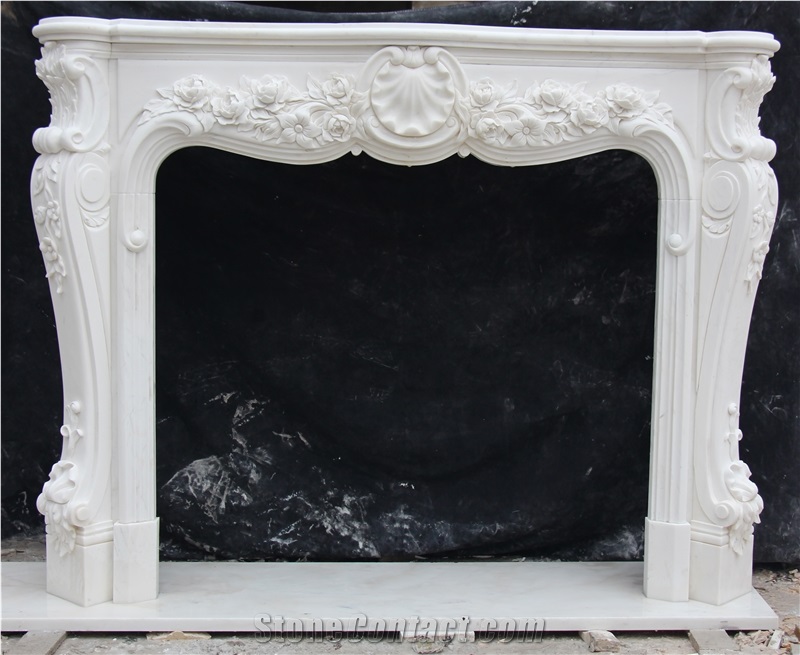 Fangshan White Fireplace Surrounds Factory Direct