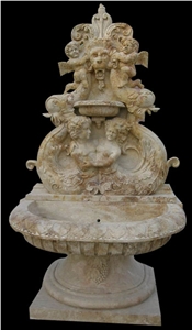 Fountain Marble Stone Waterfall Handcarved Sculpture Outdoor