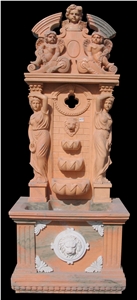 Fountain Marble Stone Waterfall Handcarved Sculpture Outdoor