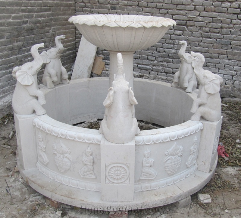 Fountain Marble Stone Waterfall Handcarved Sculpture