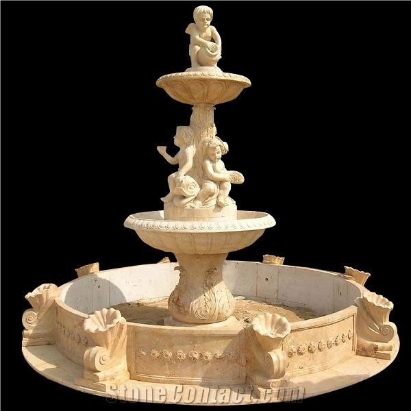 Fountain Sculpture Marble Hand Cared