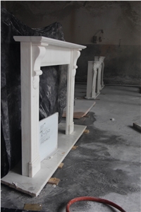 Hand Carved Marble Stone Fireplace