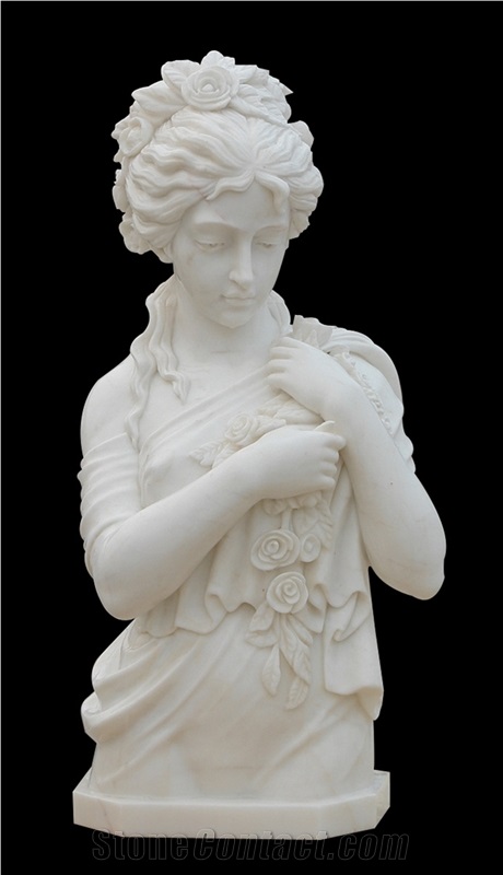 Hand Carved Marble Western Style Sculpture