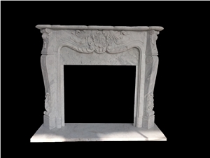 Italian Carrara Fireplace Mantels,Fireplace Hearth,Fireplace Surround