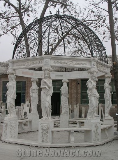 Marble Gazebos Outdoor Pavilions Garden Sculptures