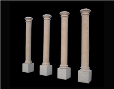 Marble Handcarved Building Column, Western Style Building Pillars
