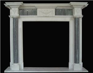 Marble Inlaid Fireplace Mantel Fireplace Surround