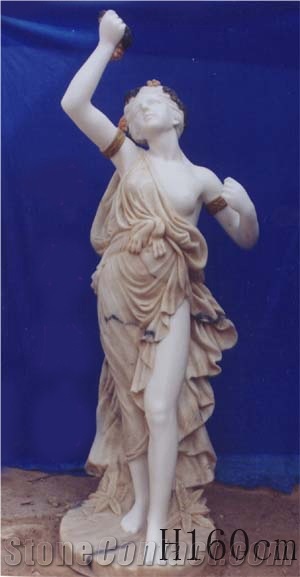 Marble Stone Human Sculpture Hand Carved Garden Statues