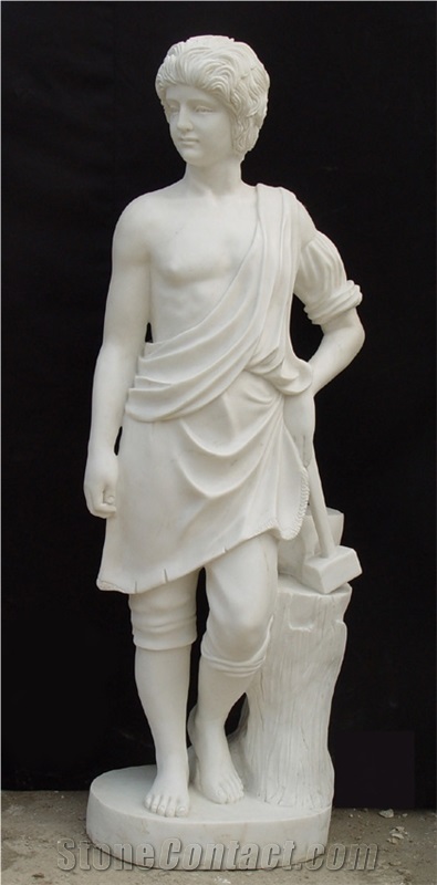Marble Stone Human Sculpture Hand Carved Garden Statues