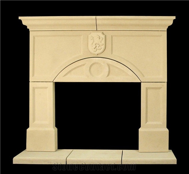 Sandstone Fireplace Hand Carved Mantel Surround