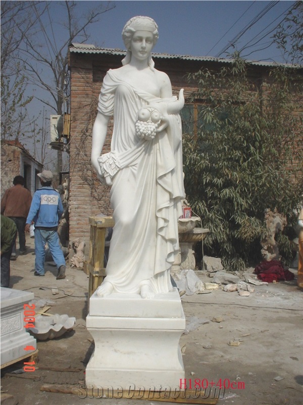 Sculpture Carved Portrait Statue Marble Stone