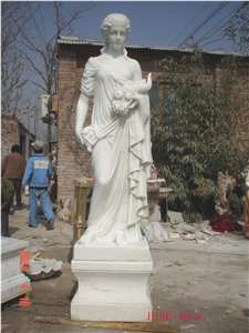 Sculpture Carved Portrait Statue Marble Stone