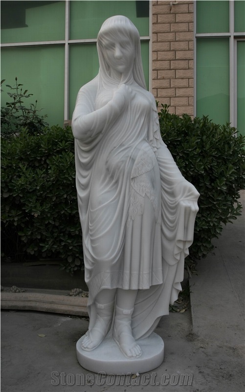 Sichuan White Marble Sculptures, Western Statue