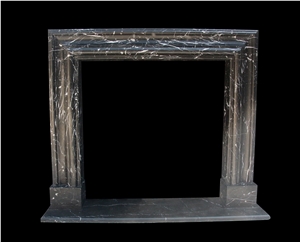 Simple Marble Fireplace Mantel