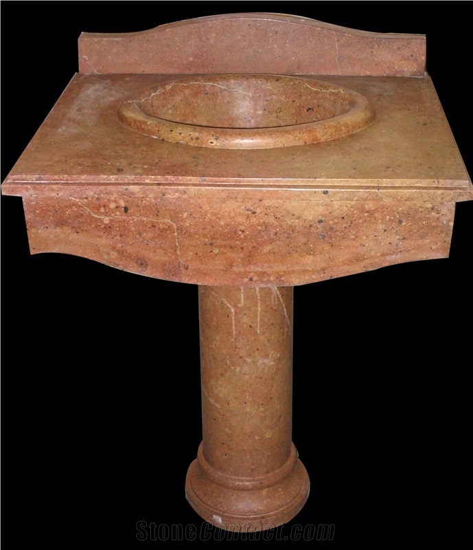 Stone Sink/ Handcarved Basin/ Nature Stone/ Beige Mable/ Western Style