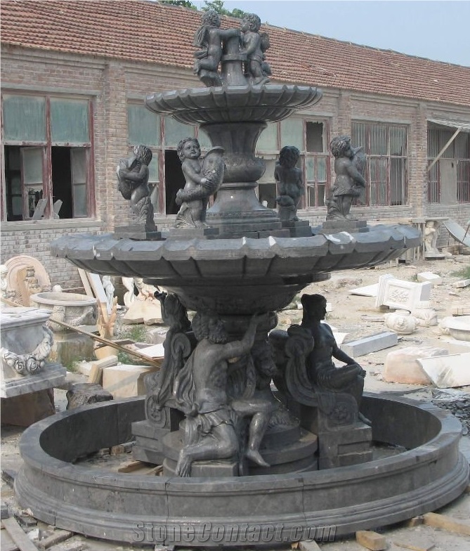Stone Wall Fountains/ Sculptured Garden Fountain