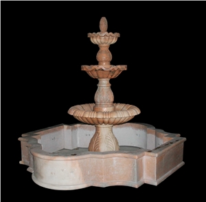 Waterfall Fountain Marble Landscapingstone Handcarved Sculpture