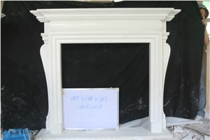 White Marble Fireplace Mantels Stone Surrounds
