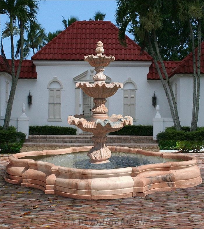 White Marble Fountain Garden Fountain