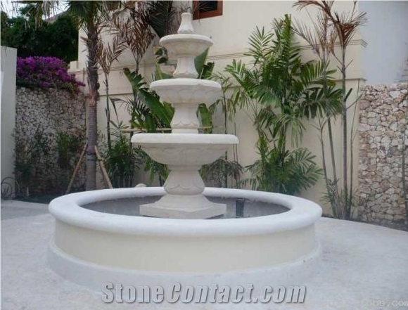 White Marble Fountain Garden Fountain