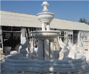 White Marble Fountain Sculpture Stone Fountain