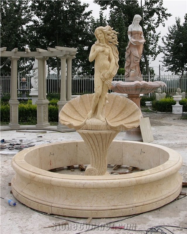 White Marble Fountain Sculpture Stone Fountain