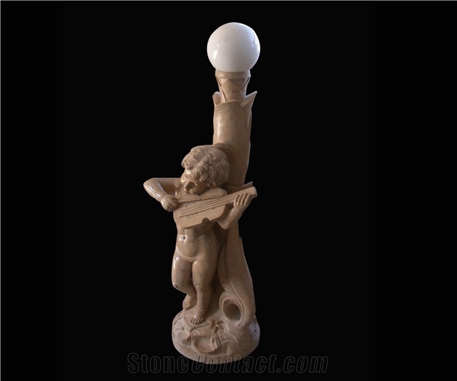 White Marble Handcarved Art Sculptures, Western Style Outdoor Statues