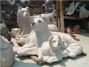 China Marble Stone Carvings Customized Statues Animal and Angle Sculptures