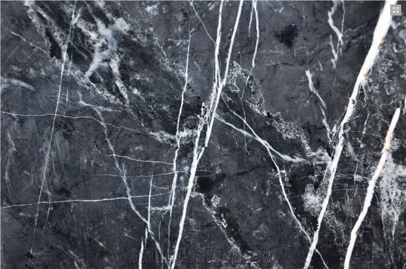 Karacabey Black Marble Slabs & Tiles, Turkey Black Marble