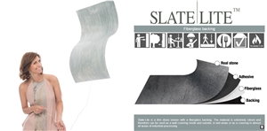 Slate-Lite Ultra Thin Ledge Stone Wall Panels, Flexible Stone Veneer