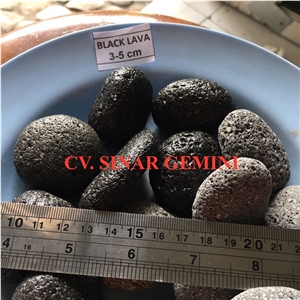 Black Lava Stone Pebbles