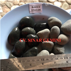 Natural Black Stone for Garden Decoration