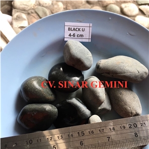 Natural Black Stone for Garden Decoration