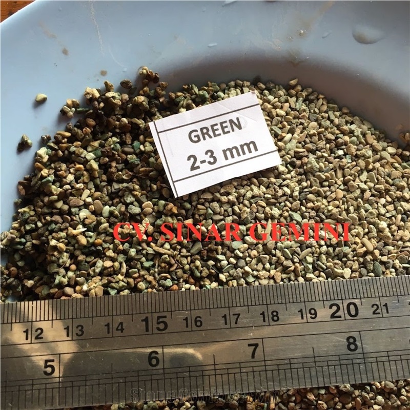 Natural Green Mini Pebble Stone