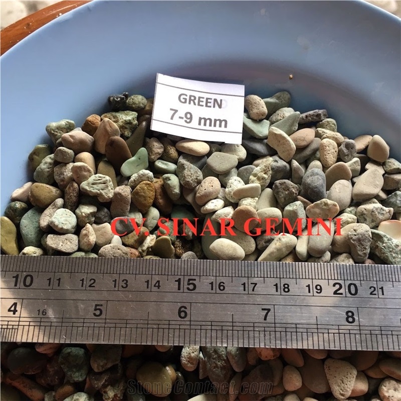 Natural Green Mini Pebble Stone